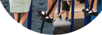 children playing outside photo