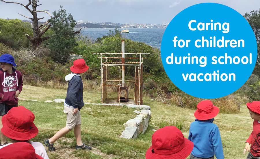 children on an excursion photo